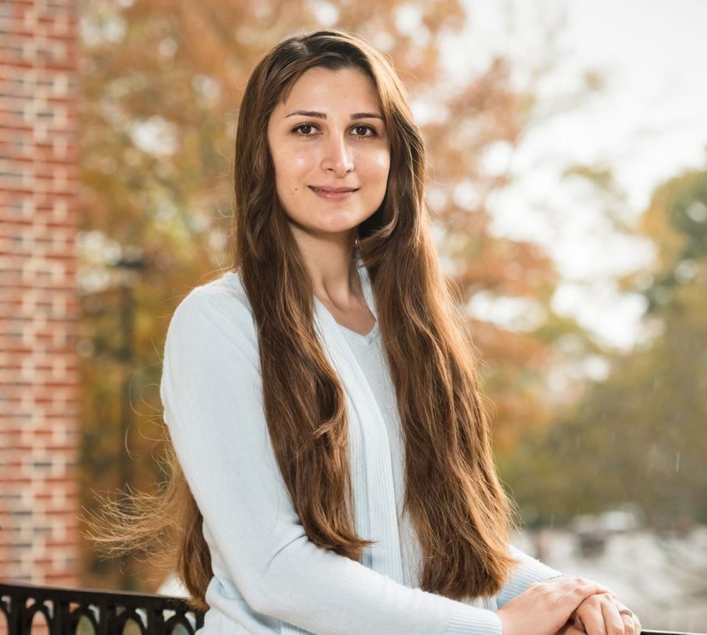 During her time as a graduate student in the UM integrated marketing communication program, Mina Esfahani organized a social media fundraiser to raise money for a seriously ill child in her home country of Iran. The campaign drew in more than $700,000 that was sent to the child's family to help with medical costs. Photo by Megan Wolfe/Ole Miss Digital Imaging Services